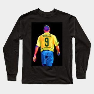 Ronaldo Nazario Legendary Brazil Long Sleeve T-Shirt